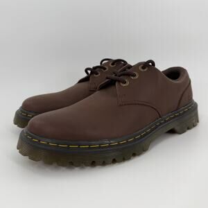 Dr. Martens Kent AW004 Brown Leather Oxford Shoes Men's 8 3-Eye Casual New